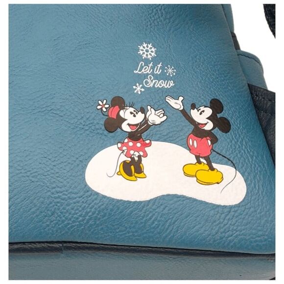Disney Loungefly Mini Backpack - Mickey and Minnie Winter Skate Scene main image 3